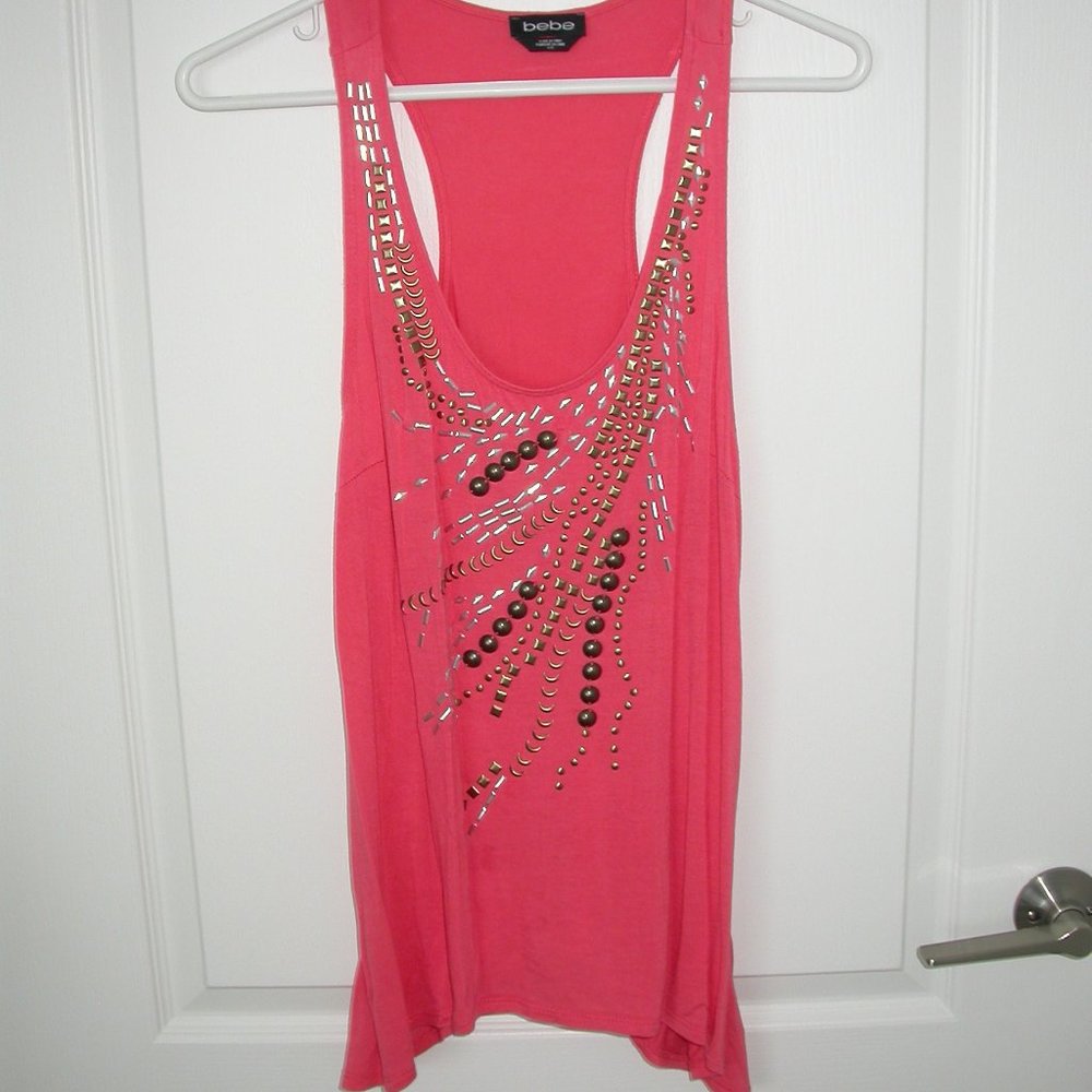 Studded Tangerine Tank Top
